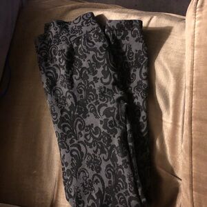 Wild Flowers Black and Gray Leggings-999 $15 or $12 w/offer